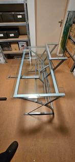 Glazen Design Bureau / Tekentafel, Huis en Inrichting, Tafels | Salontafels, Ophalen, Gebruikt, 50 tot 100 cm, 100 tot 150 cm