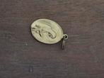 Vintage Lourdes Hanger Maria Openbaring Goudkleur, Gebruikt, Overige voorstellingen, Ophalen of Verzenden, Goud