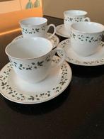 4 Kop en Schotel Kerstmotief, Ophalen of Verzenden, Zo goed als nieuw, Overige stijlen, Kop(pen) en/of Schotel(s)