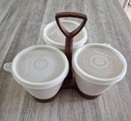 Tupperware carousel met 3 bakjes, Huis en Inrichting, Keuken | Tupperware, Ophalen of Verzenden, Zo goed als nieuw, Crème, Overige typen