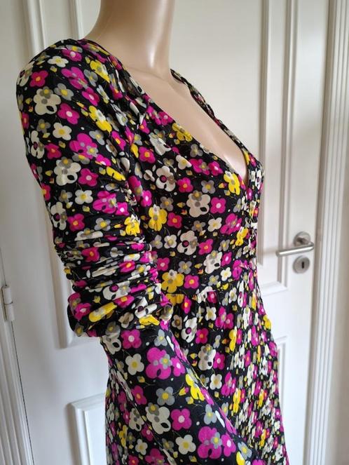 bloemen jurk van patrizia pepe, Kleding | Dames, Jurken, Zo goed als nieuw, Maat 34 (XS) of kleiner, Onder de knie, Verzenden