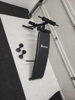 Tectake Sit-up bank + dumbells  buikspierenbank, Ophalen, Zo goed als nieuw, Buik, Krachtstation