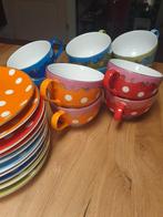 Oilily koppen en schotels 10x, Gebruikt, Ophalen of Verzenden, Overige stijlen, Kop(pen) en/of Schotel(s)