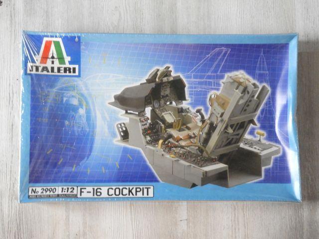 F-16 cockpit 1/12, Hobby en Vrije tijd, Modelbouw | Vliegtuigen en Helikopters, Nieuw, Vliegtuig, Groter dan 1:72, Italeri, Ophalen of Verzenden