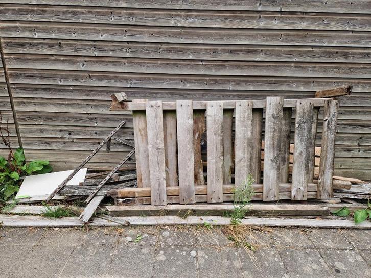 GRATIS HOUT / PALLET / TUINBANKFRAME – OPHALEN IN ZWOLLE, Doe-het-zelf en Verbouw, Hout en Planken, Gebruikt, Pallet, Overige houtsoorten