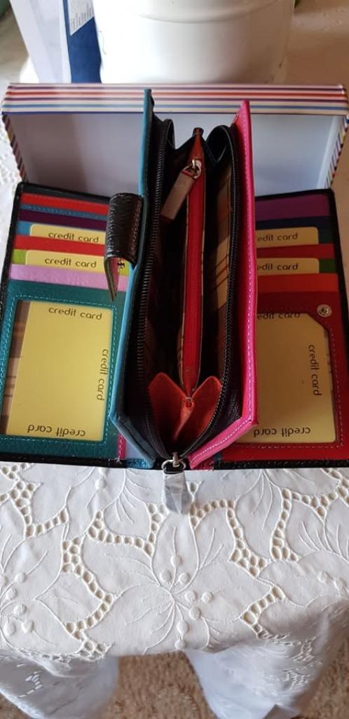 Schitterende Portemonnee van Bagan🎀Echt leder Splinternieuw, Sieraden, Tassen en Uiterlijk, Portemonnees, Nieuw, Zwart, Leer