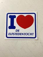Sticker I love De Elfstedentocht, Verzenden, Zo goed als nieuw, Sport