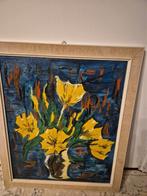 bloemen schilderij gesigneerd R66, Antiek en Kunst, Ophalen