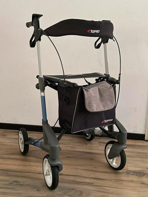 Te Huur! Topro Troja 5G Lichtgewicht Rollator Maat M Blauw, Diversen, Rollators, Gebruikt, Lichtgewicht, Opvouwbaar, Ophalen