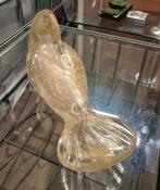 Vintage Murano sculptuur vogel goud glas, Antiek en Kunst, Antiek | Glas en Kristal, Ophalen of Verzenden