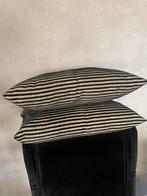 Kussens zwart linnen, Huis en Inrichting, Woonaccessoires | Kussens, Ophalen of Verzenden, Nieuw, Beige, Rechthoekig