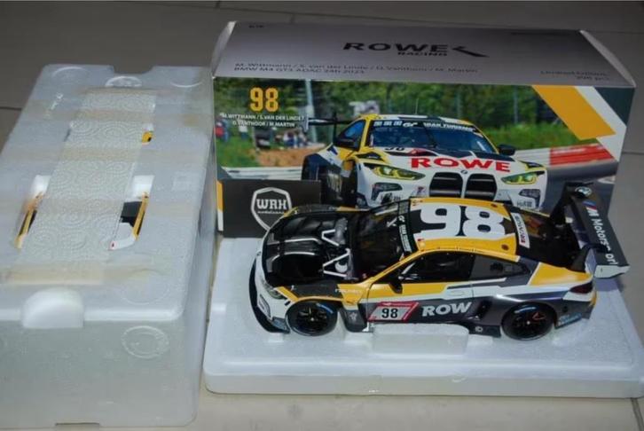 SALE !! 1:18 BMW M4 GT3 ROWE #98 2023 Minichamps WRH, Hobby en Vrije tijd, Modelauto's | 1:18, Zo goed als nieuw, Auto, MiniChamps