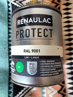 Renaulac Protect lak RAL 9001 750 ml, Wit, Ophalen of Verzenden, Zo goed als nieuw, Lak