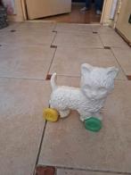 Oude plastic poes op wieltjes, Antiek en Kunst, Antiek | Speelgoed, Ophalen of Verzenden