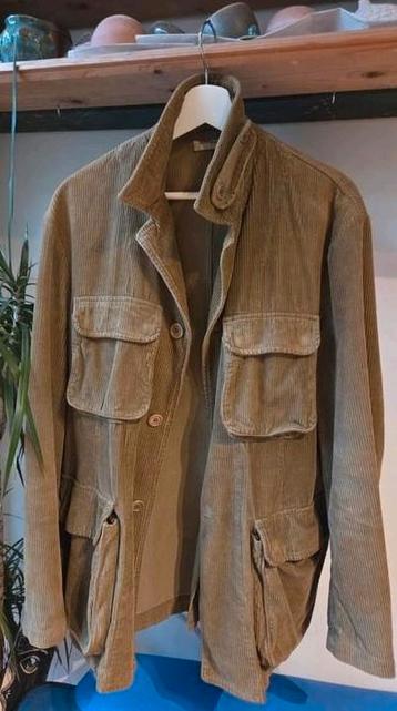 Aspesi field jacket katoen corduroy L/XL khaki groen beschikbaar voor biedingen