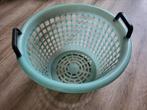 Puntgave retro wasmand, Huis en Inrichting, Ophalen, Zo goed als nieuw, Rond