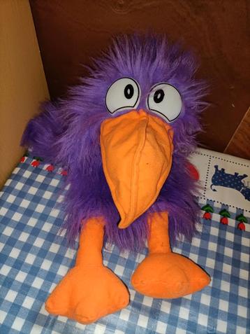 Paarse kraai handpop vogel  beschikbaar voor biedingen