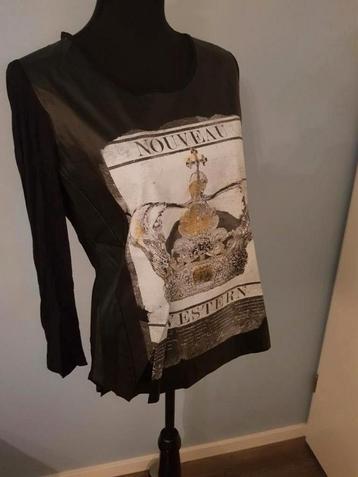 Nieuw Geisha top zwart leatherlook maat S beschikbaar voor biedingen