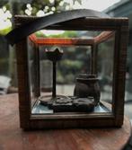 Rattan showcase windlicht pronk mand landelijk, Ophalen