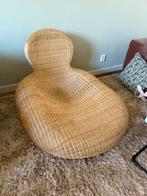 Vintage Ikea Storvik Loungestoel Carl Öjerstam, Huis en Inrichting, Stoelen, Ophalen, Gebruikt, Bruin, Riet of Rotan