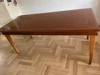 Eetkamer set kersen tafel met zand kleur stoelen, Ophalen of Verzenden, Gebruikt, Klassiek, 4 tot 6 stoelen