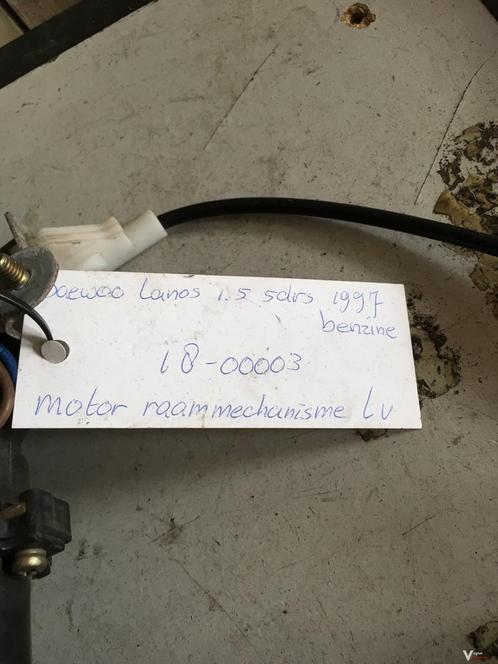 Daewoo Lanos 5 drs 1997/ 1999  Elektr Raammechanisme Linksvo, Auto-onderdelen, Ruiten en Toebehoren, Gebruikt, Ophalen of Verzenden