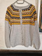 Noorse wollen vest - Maat L - ZGAN, Verzenden, Zo goed als nieuw, Maat 42/44 (L), Grijs