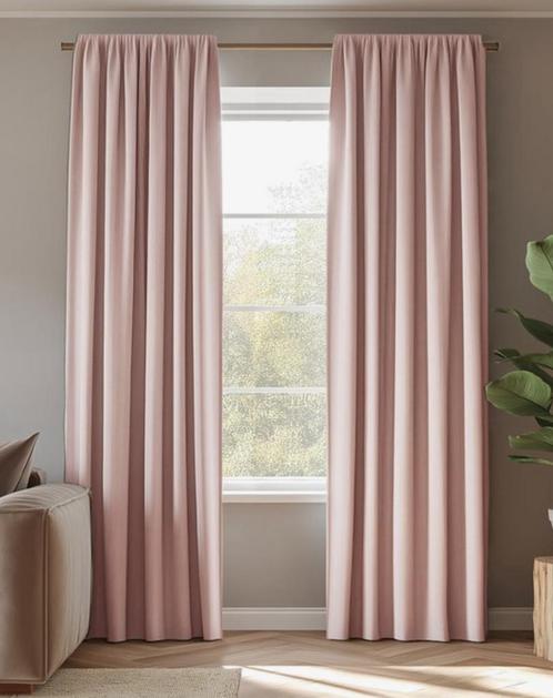 Prachtige elegante gordijn 140 x 270 roze, Huis en Inrichting, Stoffering | Gordijnen en Lamellen, Nieuw, 100 tot 150 cm, 200 cm of meer