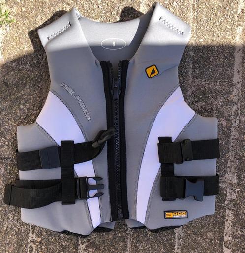 Grijs/wit /zwart Zwemvest Neilpryde maat S, Watersport en Boten, Watersportkleding, Zo goed als nieuw, Reddingsvest of Zwemvest