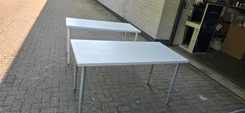 3 tafels met verstelbare poten wit 120x60x? beschikbaar voor biedingen