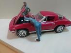 1:18 Checr Corvette stingray coupe rood, Ophalen of Verzenden