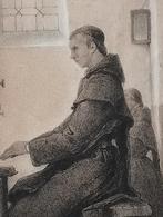 Johannes Bosboom Prent 1850 Broeder op Orgel, Antiek en Kunst, Kunst | Etsen en Gravures, Verzenden