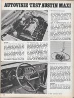 Roadtest AUSTIN Maxi  (Balanza ), Autovisie 1970., Gelezen, Ophalen of Verzenden, Overige merken, Autovisie