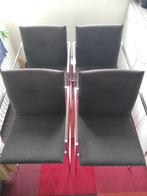 4x Arco Frame Eetkamerstoelen, Ophalen, Gebruikt, Metaal, Vier