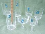 Set of Cristal d'Arques- see details, Ophalen of Verzenden, Zo goed als nieuw, Borrel- of Shotglas