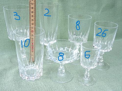 Set of Cristal d'Arques- see details, Verzamelen, Glas en Borrelglaasjes, Zo goed als nieuw, Borrel- of Shotglas, Ophalen of Verzenden