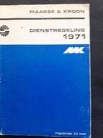 Maarse & Kroon Dienstregeling ingaande 23 mei 1971, Ophalen of Verzenden, Gebruikt, Bus of Metro, Boek of Tijdschrift
