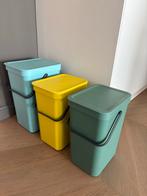 Brabantia Sort & Go Afvalemmers - Set van 3, Ophalen, Kunststof, Zo goed als nieuw, Minder dan 50 cm
