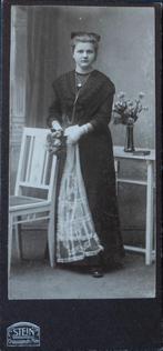 Communie meisje C4 - Cdv 13 x 6 cm., Gebruikt, Verzenden, Foto, Voor 1940