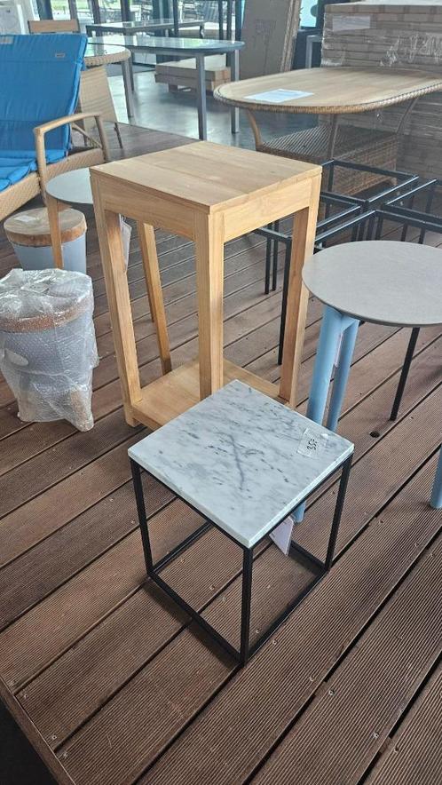 Bijzettafels *laatste modellen*, Huis en Inrichting, Tafels | Bijzettafels, Nieuw, Rond, 45 tot 60 cm, Minder dan 55 cm, Hout