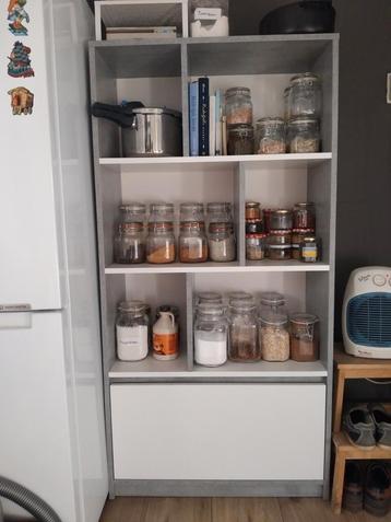 Jysk Billund Boekenkast - Wit/Betongrijs beschikbaar voor biedingen