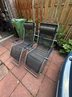 Lafuma Relaxstoelen - 2 stuks (prijs is voor 2), Tuin en Terras, Ophalen of Verzenden, Zo goed als nieuw, Metaal, Verstelbaar