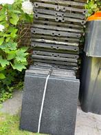 Rubber tegels 36 stuks ( 50x50) 3 cm dik, Tuin en Terras, Tegels en Klinkers, Ophalen, Gebruikt, Rubber, 10 m² of meer