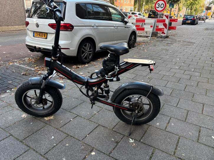 OUXİ V7 - Elektrische vouwfiets, Fietsen en Brommers, Fietsen | Vouwfietsen, Gebruikt, Overige merken, 16 tot 18 inch, Totaal opvouwbaar