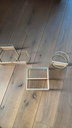 Wand kastje decoratie wandplaat goud hout, Huis en Inrichting, Woonaccessoires | Wandplanken en Boekenplanken, Ophalen of Verzenden