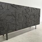 Brutalistische kast dressoir retro jaren 70 stijl sideboard, Ophalen, Gebruikt, 150 tot 200 cm, Nvt