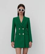 Groene blazer + broek(rokje) Zara samen €35, Kleding | Dames, Jassen | Winter, Groen, Ophalen of Verzenden, Zo goed als nieuw