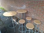 2x Statafel set met 4 krukken hangtafels, Huis en Inrichting, Tafels | Statafels, Ophalen, Gebruikt
