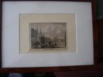 Bulthuis gravure 1780 Leeuwarden, Hoekster Poort ingelijst, Antiek en Kunst, Kunst | Etsen en Gravures, Ophalen of Verzenden