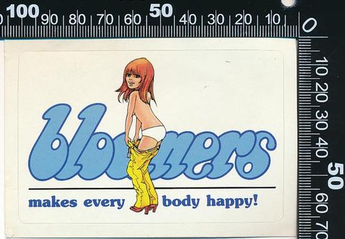 Sticker: Bloomers (2), Verzamelen, Stickers, Zo goed als nieuw, Bedrijf of Vereniging, Verzenden